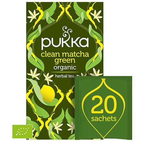 Pukka Clean Matcha Green Organic Tea 20 sachets Herbata - Sklep Witaminki.pl