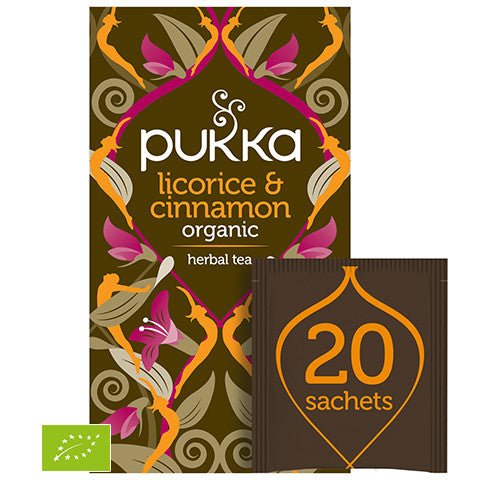 Pukka Licorice & Cinnamon Organic Tea 20 sachets Herbata - Sklep Witaminki.pl