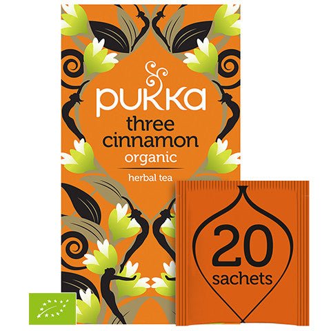 Pukka Three Cinnamon Organic Tea 20 sachets Herbata - Sklep Witaminki.pl