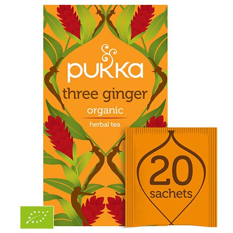 Pukka Three Ginger Organic Tea 20 sachets Herbata - Sklep Witaminki.pl