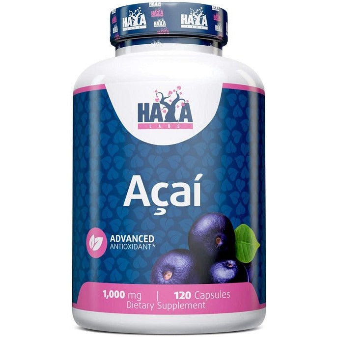 Haya Labs Acai 1000mg 120 caps Jagody Acai - Sklep Witaminki.pl