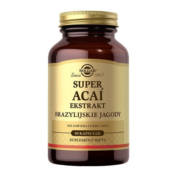 Solgar Super Acai 50 caps Jagody Acai - Sklep Witaminki.pl