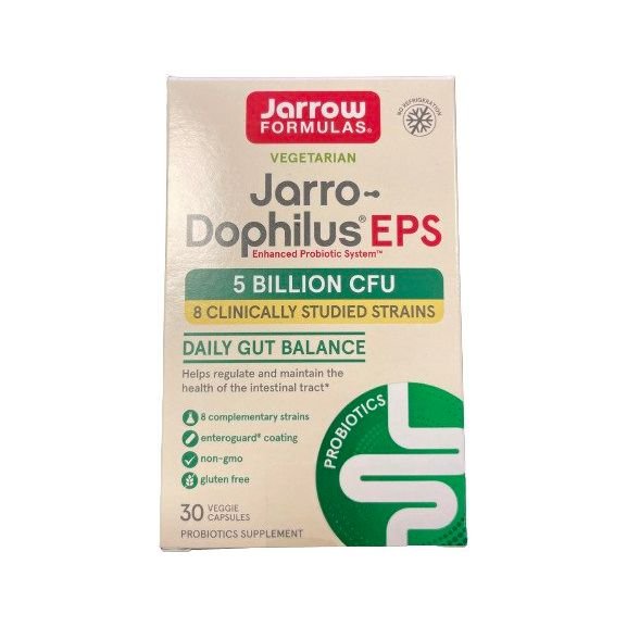 Jarrow Formulas Jarro - Dophilus EPS 5 Billion CFU 30 vcaps Probiotyk wieloszczepowy - Sklep Witaminki.pl