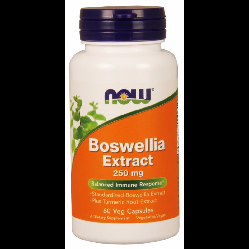 NOW Foods Boswellia 250 mg ekstrakt z Kurkumą 60 caps Kadzidłowiec - Sklep Witaminki.pl