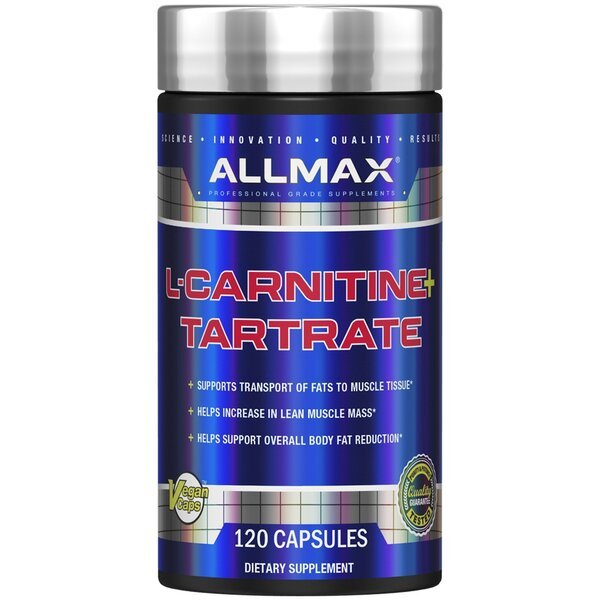 AllMax Nutrition L - Carnitine + Tartrate 120 caps Karnityna - Sklep Witaminki.pl