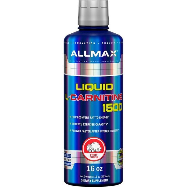 AllMax Nutrition Liquid L - Carnitine 1500 Fruit Punch 473 ml Karnityna - Sklep Witaminki.pl