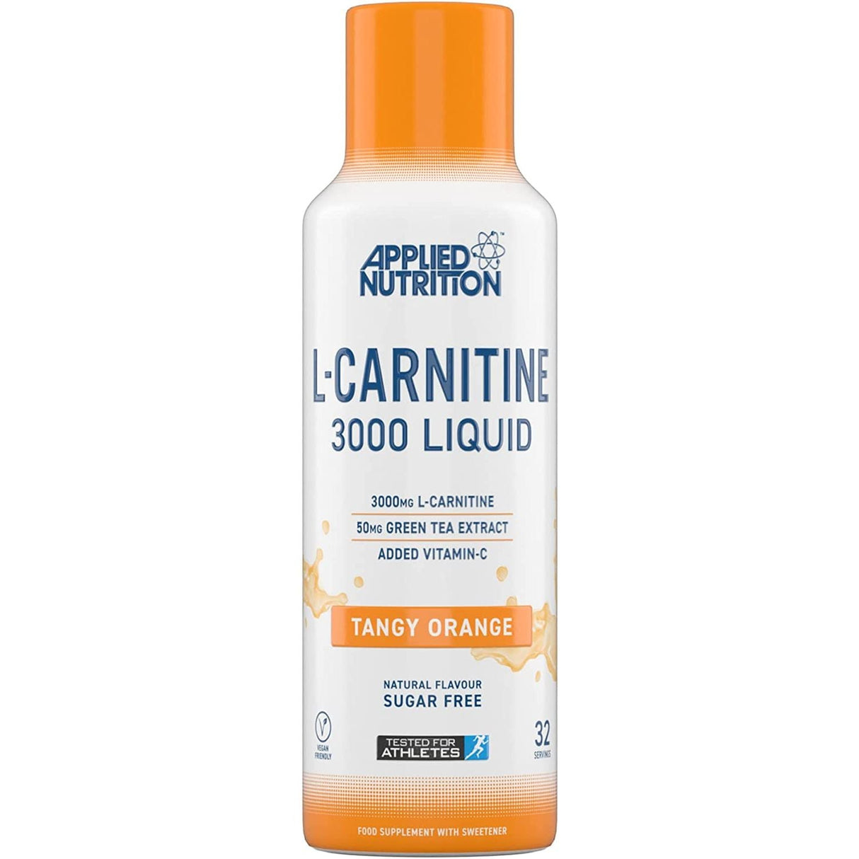 Karnityna Applied Nutrition L-Carnitine Liquid 3000 & Green Tea Tangy Orange 495 ml - Sklep Witaminki.pl