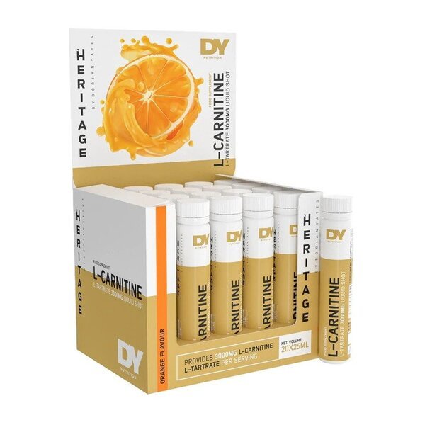 DY Nutrition (Dorian Yates) Liquid L - Carnitine 3000 Orange 20 x 25ml Karnityna - Sklep Witaminki.pl