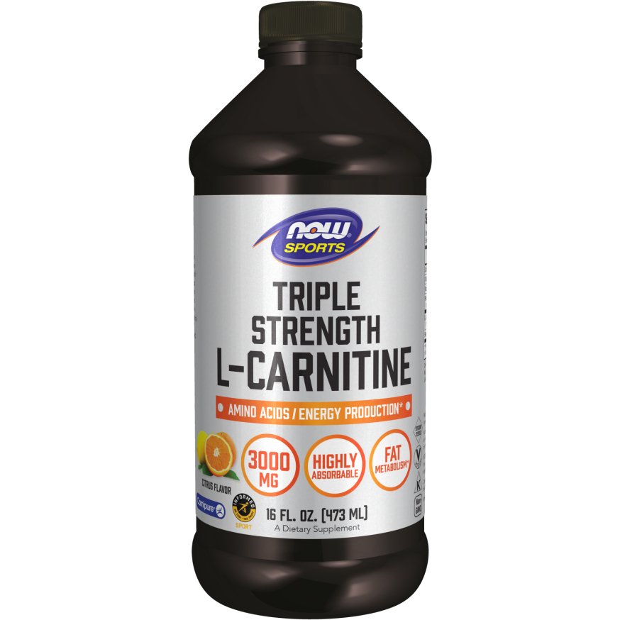 NOW Foods Triple Strength L - Carnitine 3000 mg 473 ml Karnityna - Sklep Witaminki.pl