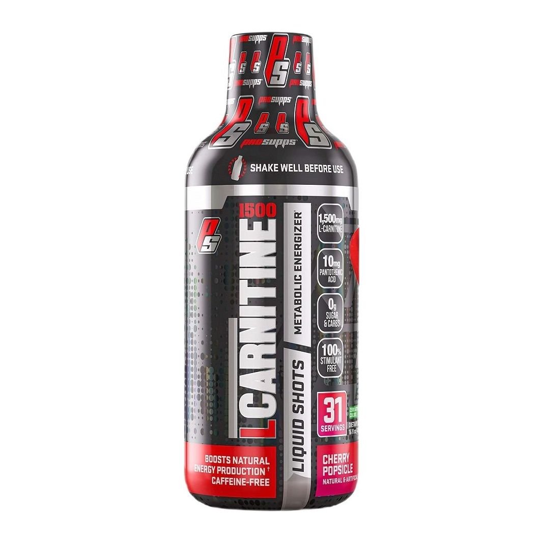 Karnityna Pro Supps L-Carnitine 1500 Cherry Popsicle 473 ml - Sklep Witaminki.pl