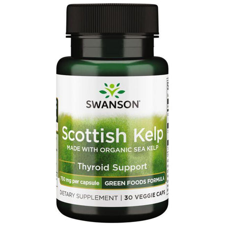 Kelp Swanson Scottish Kelp 750 mg 30 vcaps - Sklep Witaminki.pl