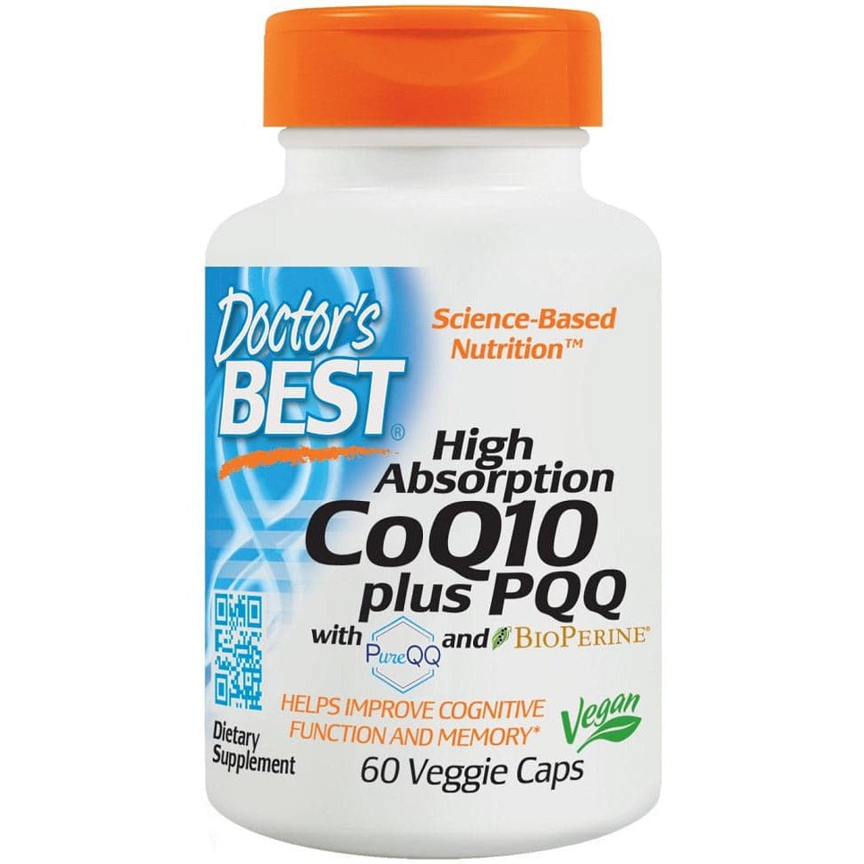 Doctor's BEST High Absorption CoQ10 plus PQQ 60 vcaps Koenzym Q10 - Sklep Witaminki.pl