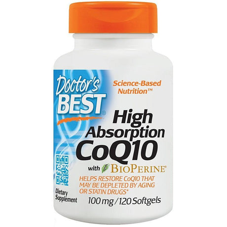 Koenzym Q10 Doctor's BEST High Absorption CoQ10 with BioPerine 100 mg 120 softgels - Sklep Witaminki.pl