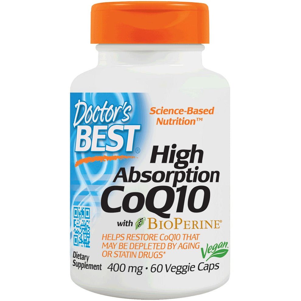 Koenzym Q10 Doctor's BEST High Absorption CoQ10 with BioPerine 400 mg 60 vcaps - Sklep Witaminki.pl