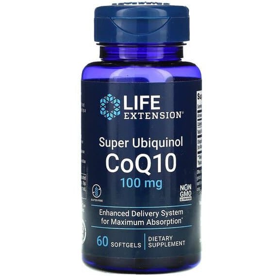 Koenzym Q10 Life Extension Super Ubiquinol CoQ10 100 mg 60 softgels - Sklep Witaminki.pl