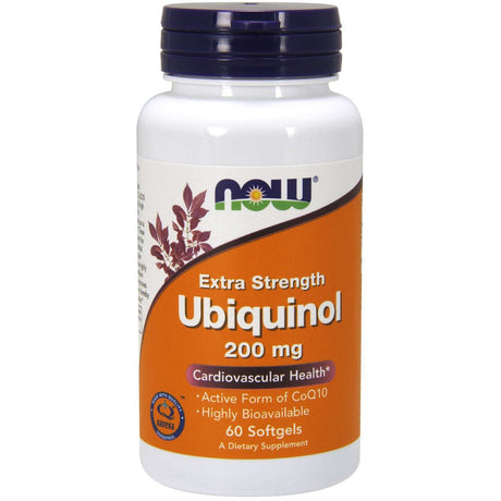 Koenzym Q10 NOW Foods Ubiquinol 200 mg 60 softgels - Sklep Witaminki.pl