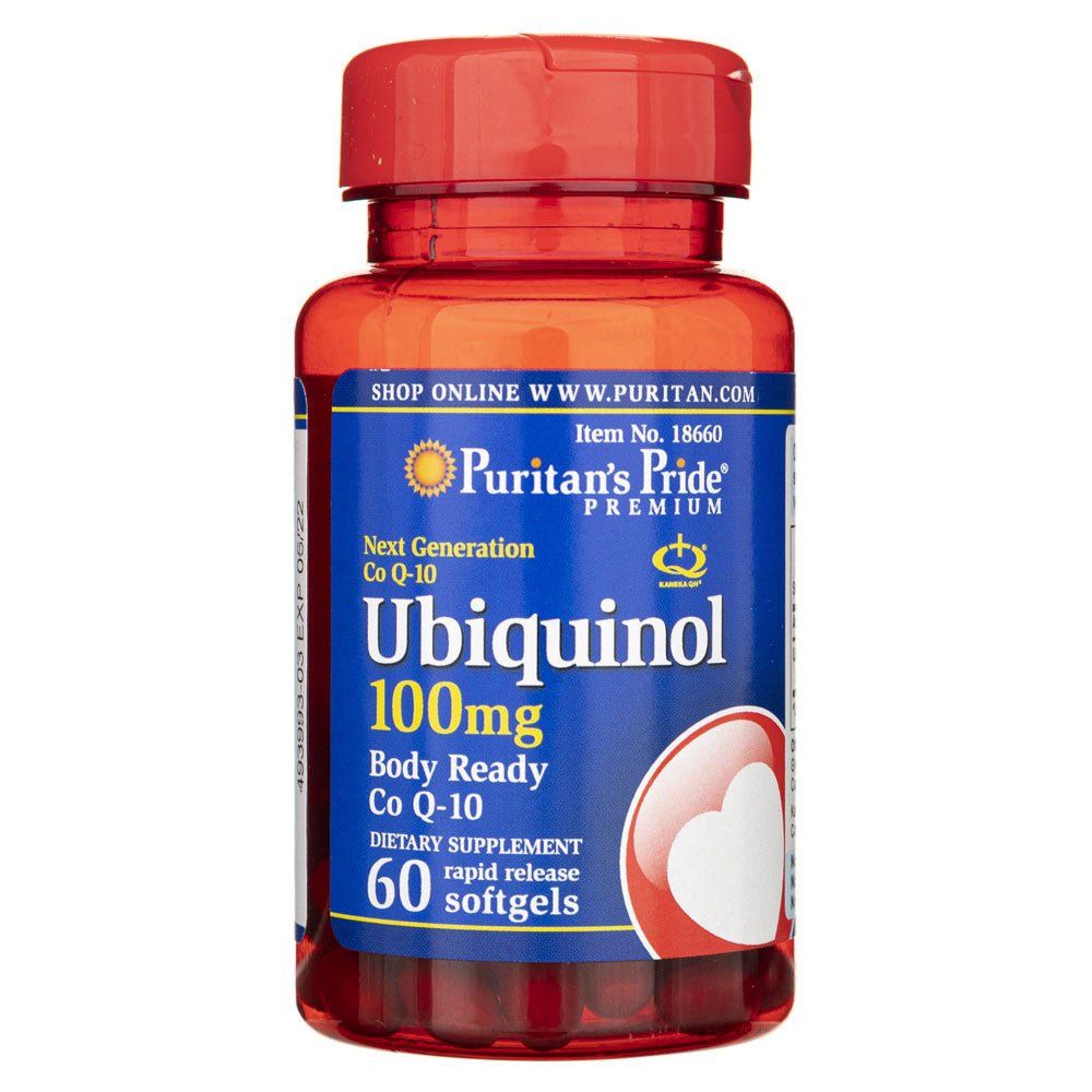 Puritan's Pride Ubichinol 100 mg 60 caps Koenzym Q10 - Sklep Witaminki.pl