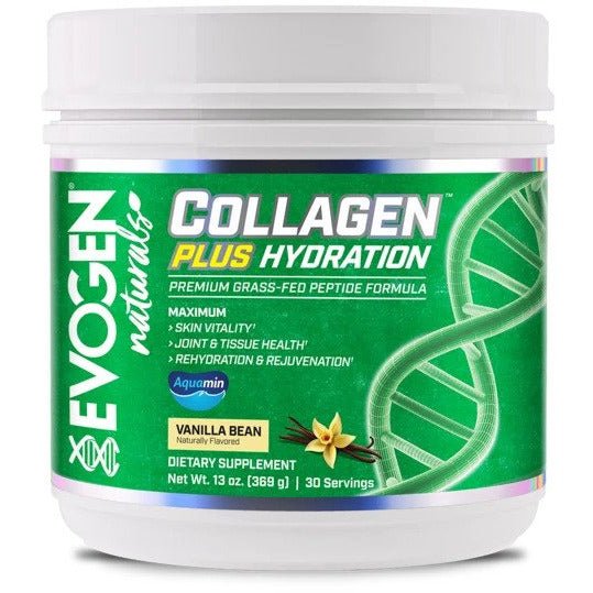 Evogen Collagen Plus Hydration Vanilla Bean 369 g Kolagen Peptydy - Sklep Witaminki.pl