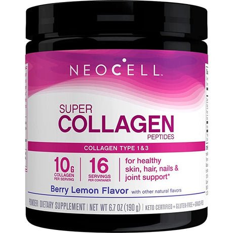 Kolagen Peptydy NeoCell Super Collagen Peptides Berry Lemon Jagodowo-cytrynowy 190 g - Sklep Witaminki.pl