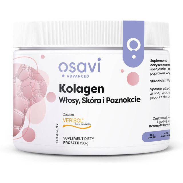 Kolagen Peptydy Osavi Kolagen Włosy Skóra i Paznokcie 150 g - Sklep Witaminki.pl