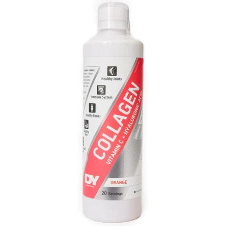Kolagen Typu 1 + 3 Dorian Yates Liquid Collagen + Vitamin C + Hyaluronic acid Orange 500 ml - Sklep Witaminki.pl