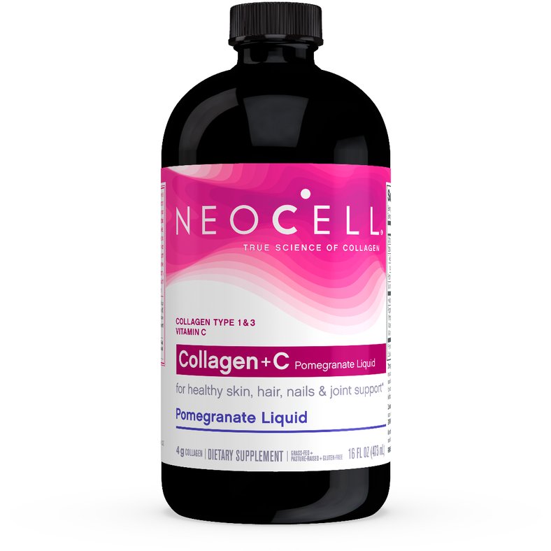 NeoCell Collagen + C Liquid 473 ml Granat Kolagen Typu 1 + 3 - Sklep Witaminki.pl