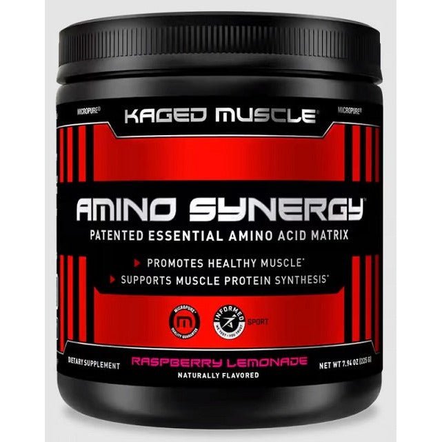 Kaged Muscle Amino Synergy Raspberry Lemonade 225 g Kompleks Aminokwasów - Sklep Witaminki.pl