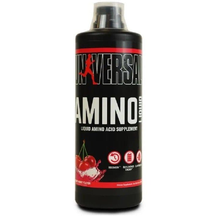 Universal Nutrition Amino Liquid Cherry Burst 1000 ml Kompleks Aminokwasów - Sklep Witaminki.pl