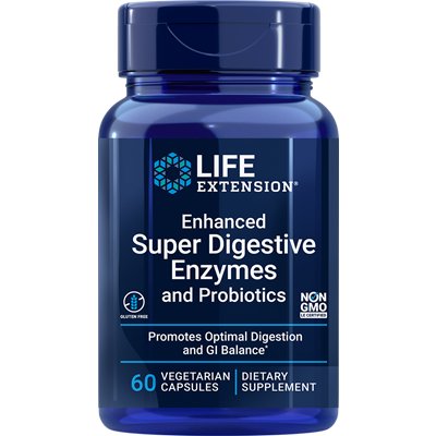 Life Extension Enhanced Super Digestive Enzymes With Probiotics 60 caps Kompleks enzymów trawiennych - Sklep Witaminki.pl