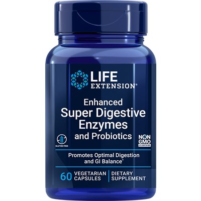Kompleks enzymów trawiennych Life Extension Enhanced Super Digestive Enzymes With Probiotics 60 caps - Sklep Witaminki.pl