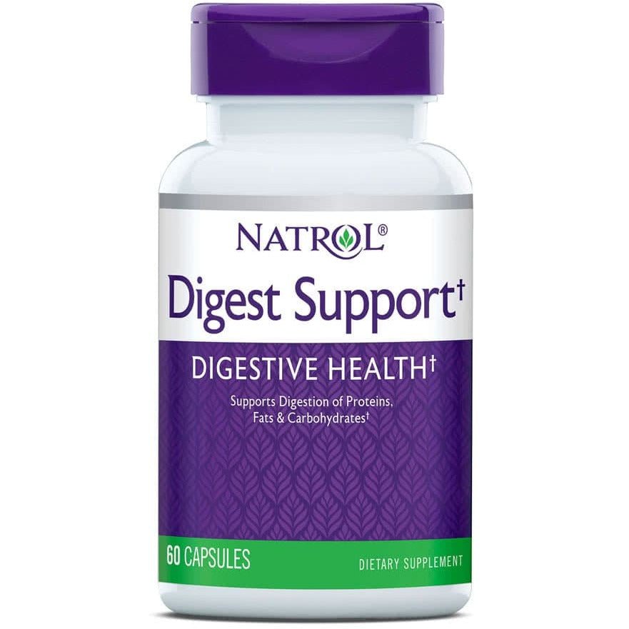 Natrol Digest Support 60 caps Kompleks enzymów trawiennych - Sklep Witaminki.pl