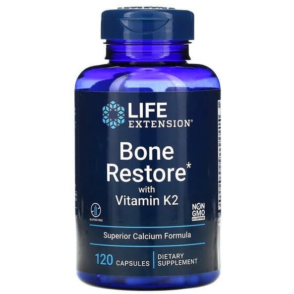 Kompleks na kości Life Extension Bone Restore with Vitamin K2 120 caps - Sklep Witaminki.pl