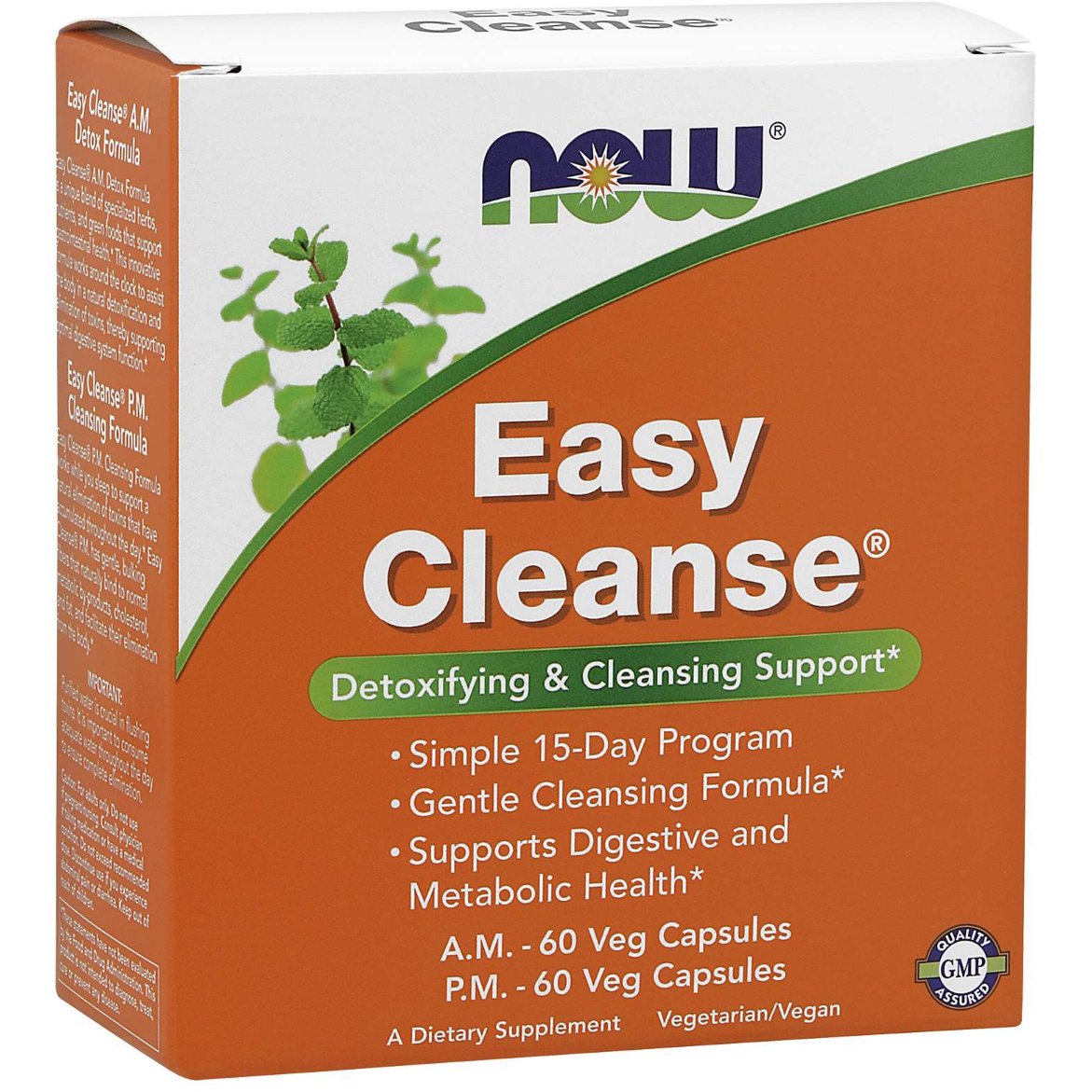 NOW Foods Easy Cleanse AM & PM 120 vcaps Kompleks na oczyszczanie - Sklep Witaminki.pl