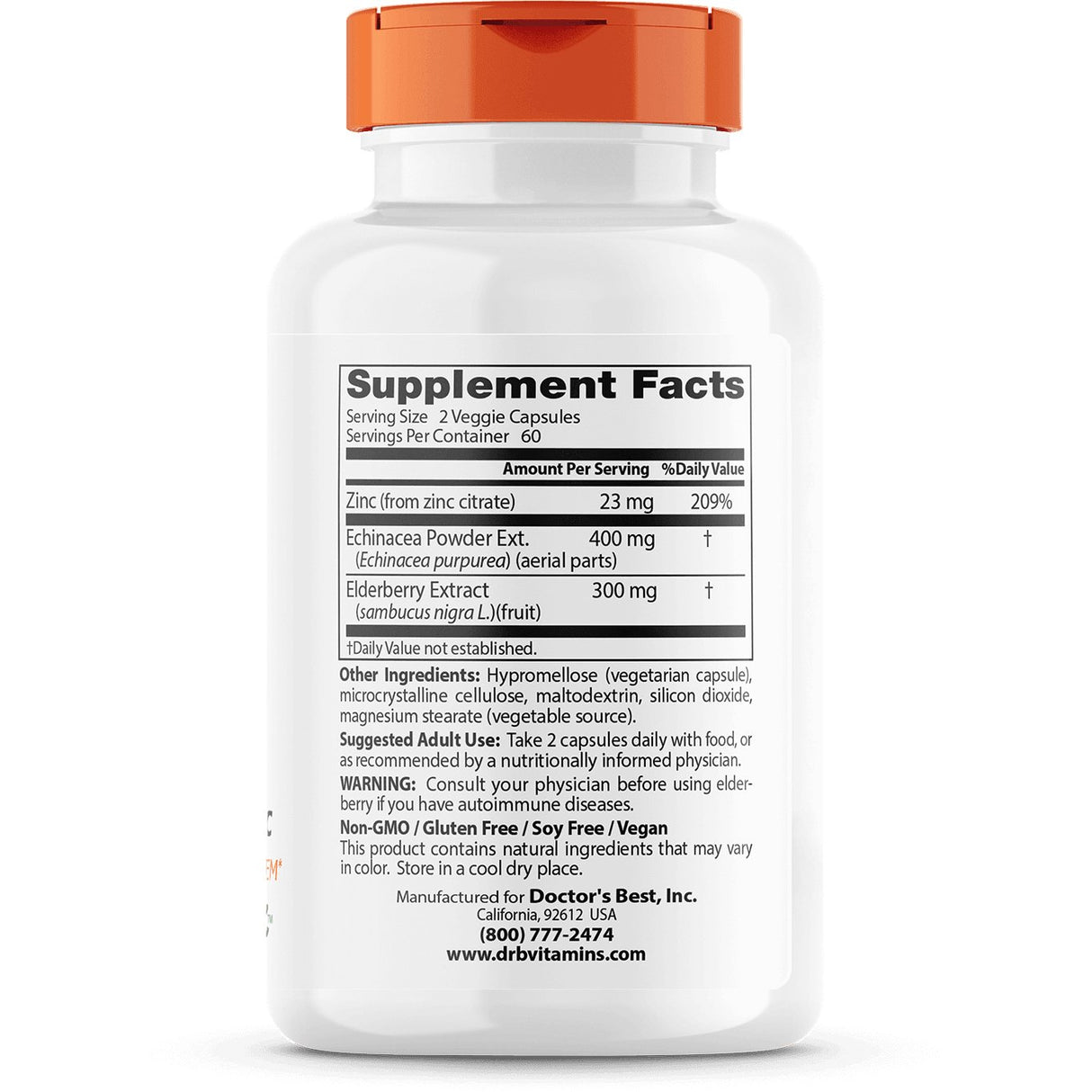 Kompleks na odporność Doctor's BEST Immune Booster 120 vcaps - Sklep Witaminki.pl