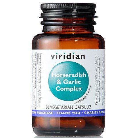 Viridian Horseradish & Garlic Complex 30 caps Kompleks na odporność - Sklep Witaminki.pl