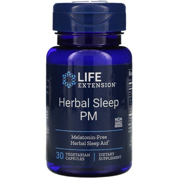 Life Extension Herbal Sleep PM 30 vcaps Kompleks na sen - Sklep Witaminki.pl