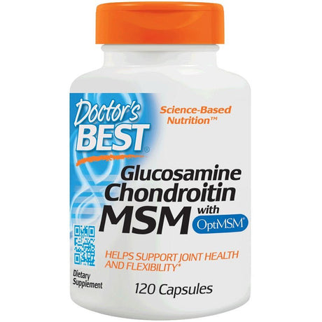 Kompleks na stawy Doctor's BEST Glucosamine Chondroitin MSM with OptiMSM 120 caps - Sklep Witaminki.pl