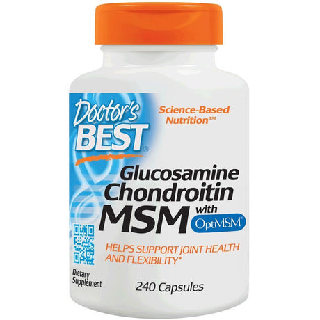 Kompleks na stawy Doctor's BEST Glucosamine Chondroitin MSM with OptiMSM 240 caps - Sklep Witaminki.pl