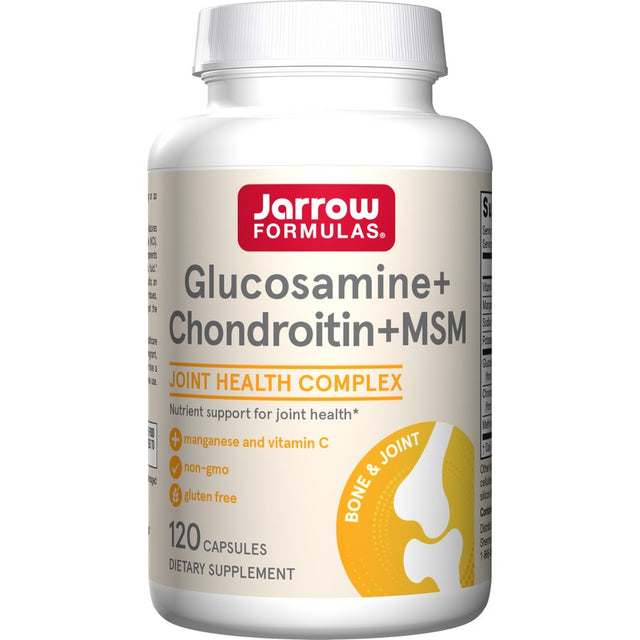 Kompleks na stawy Jarrow Formulas Glucosamine + Chondroitin + MSM 120 caps - Sklep Witaminki.pl