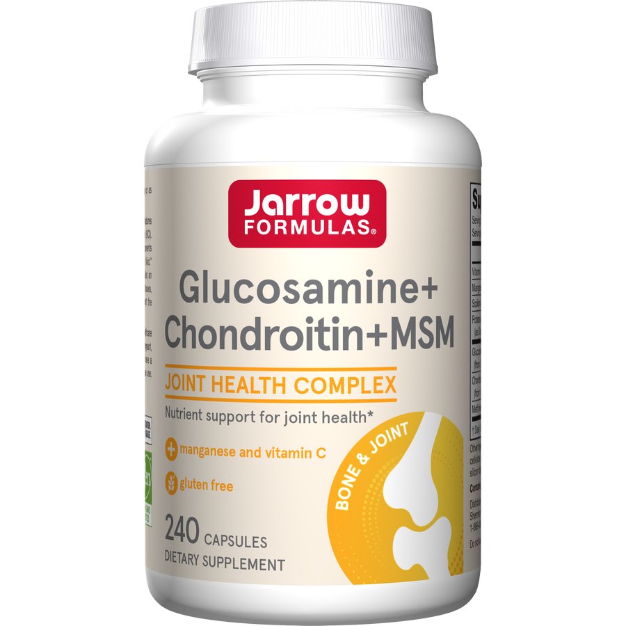 Kompleks na stawy Jarrow Formulas Glucosamine + Chondroitin + MSM 240 caps - Sklep Witaminki.pl