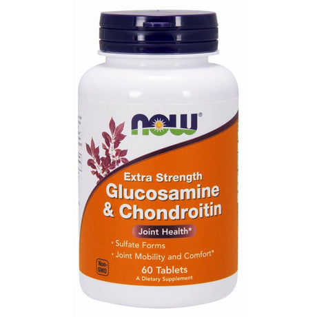 Kompleks na stawy NOW Foods Glucosamine & Chondroitin Extra Strength 60 tabs - Sklep Witaminki.pl