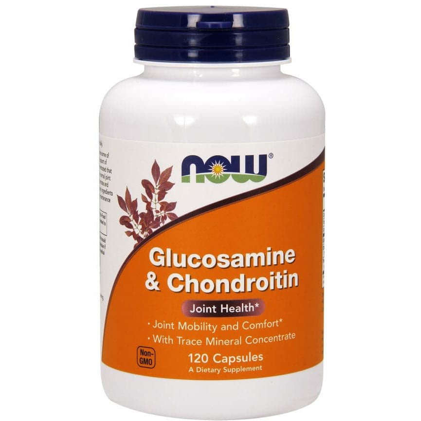 Kompleks na stawy NOW Foods Glucosamine & Chondroitin with Trace Mineral Concentrate 120 caps - Sklep Witaminki.pl