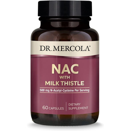 Kompleks na wątrobę Dr. Mercola NAC with Milk Thistle 60 caps - Sklep Witaminki.pl