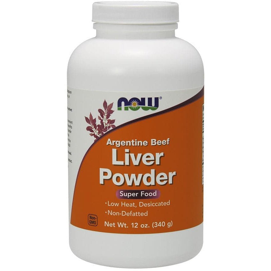 NOW Foods Liver Powder Argentine Beef 340 g Kompleks na wątrobę - Sklep Witaminki.pl
