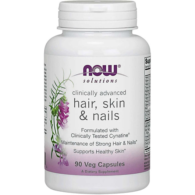 Kompleks na włosy, skórę i paznokcie NOW Foods Hair Skin & Nails 90 vcaps - Sklep Witaminki.pl