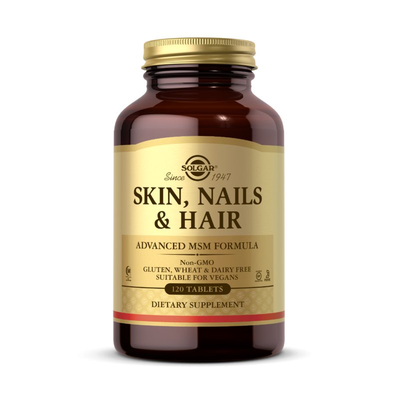 Kompleks na włosy, skórę i paznokcie Solgar Skin, Nails & Hair 120 tabs - Sklep Witaminki.pl
