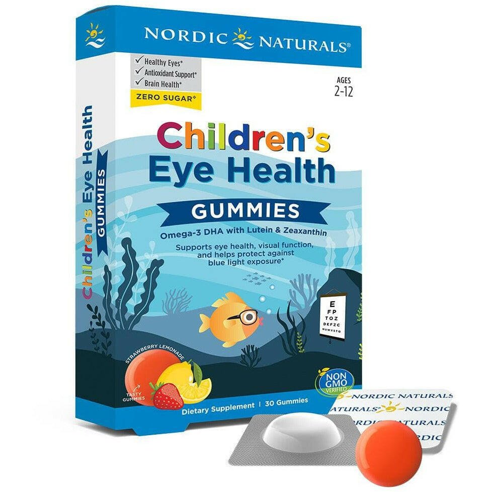 Kompleks na wzrok dla Dzieci Nordic Naturals Children's Eye Health Gummies 30 gummies Lemoniada truskawkowa - Sklep Witaminki.pl