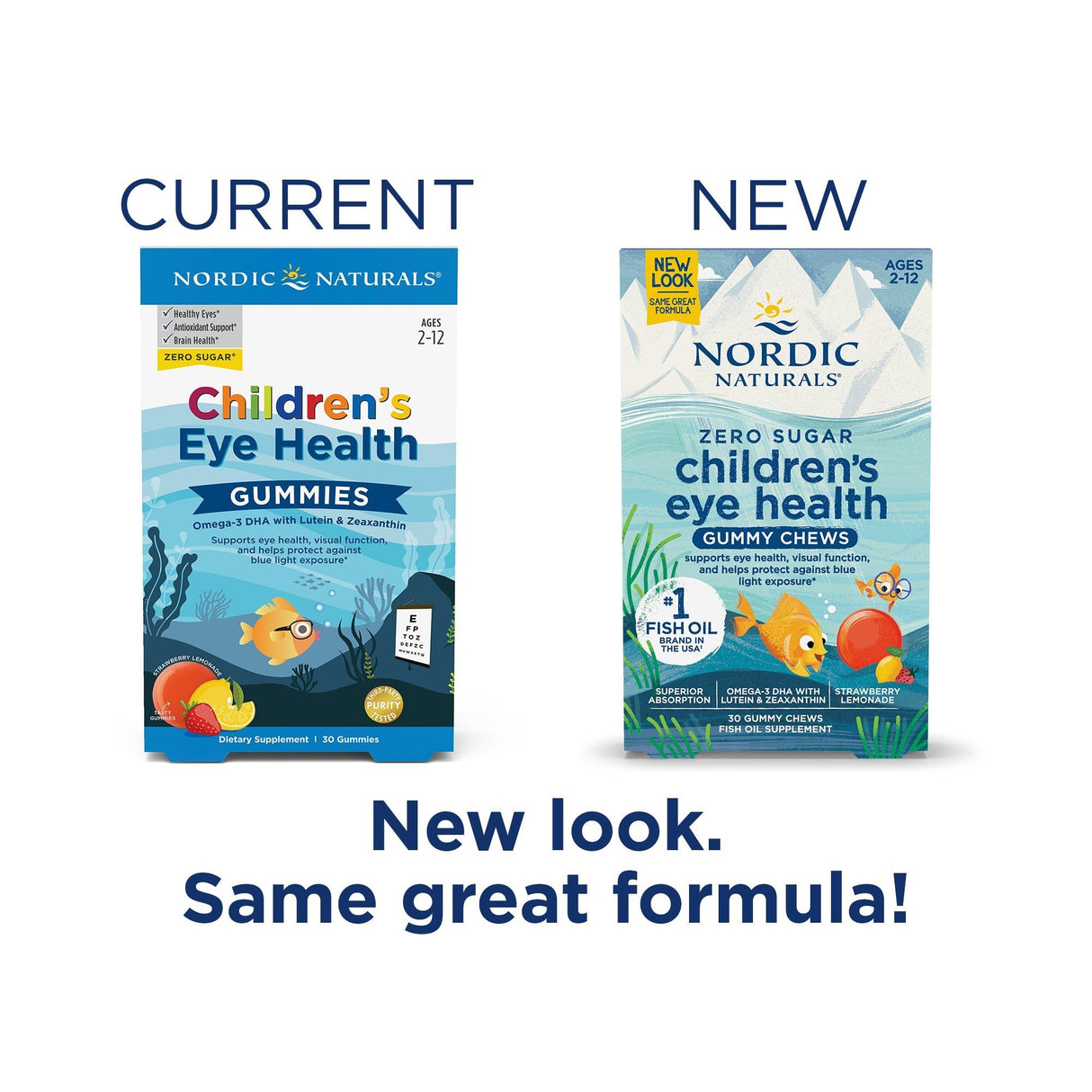 Kompleks na wzrok dla Dzieci Nordic Naturals Children's Eye Health Gummies 30 gummies Lemoniada truskawkowa - Sklep Witaminki.pl