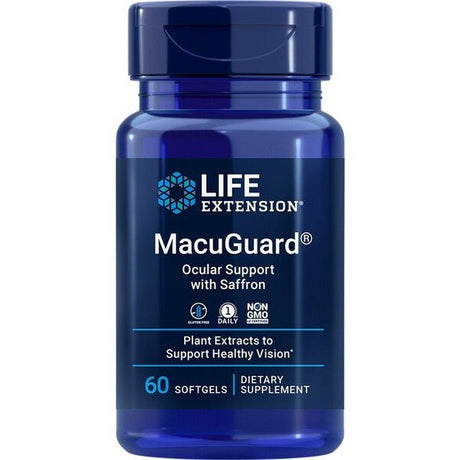 Kompleks na wzrok Life Extension MacuGuard Ocular Support with Saffron 60 softgels - Sklep Witaminki.pl