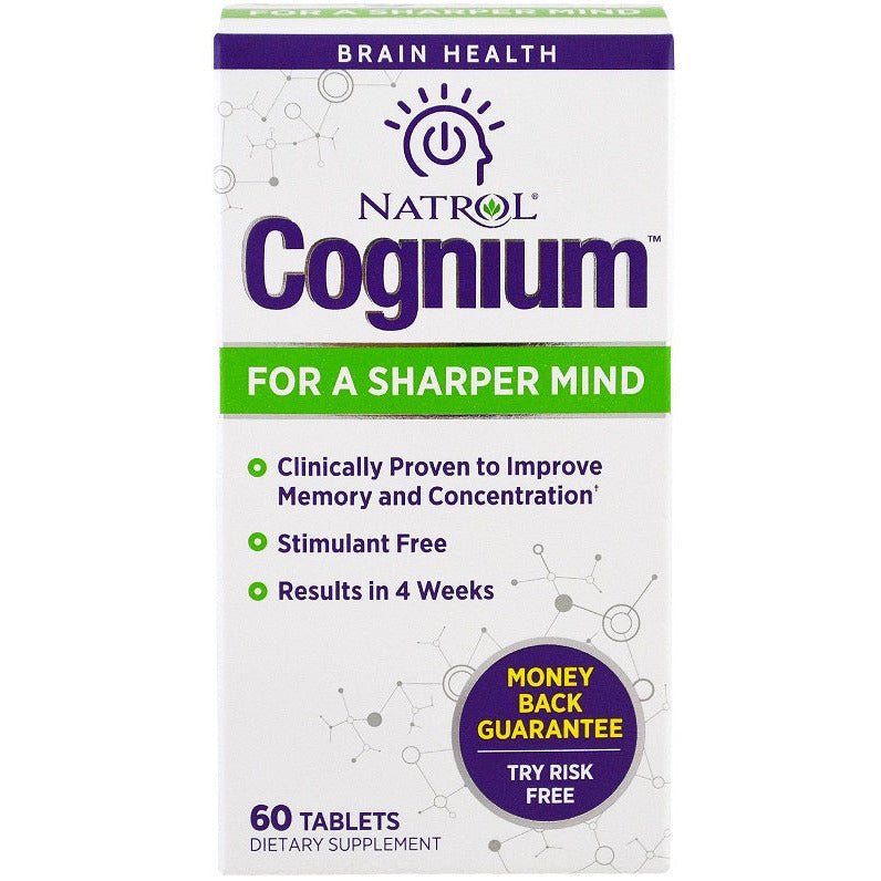 Kompleks Nootropików Natrol Cognium For Sharped Mind 100 mg 60 tabs - Sklep Witaminki.pl